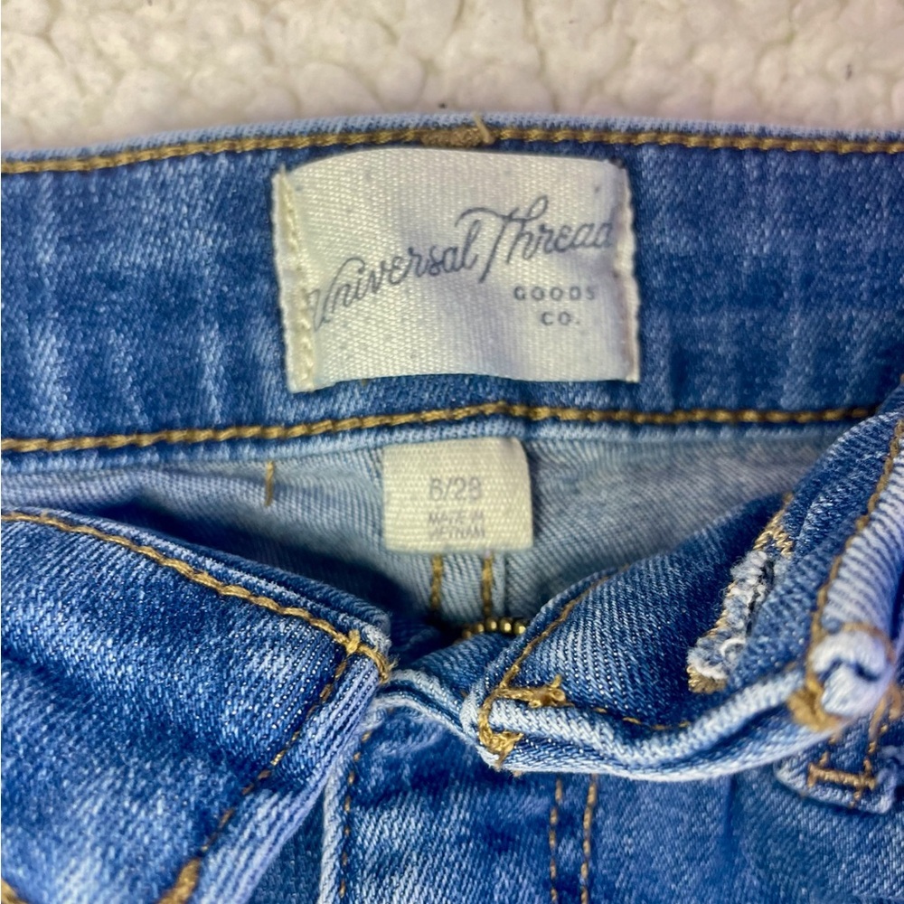 Universal Thread Light Blue Ripped Jean Shorts - Picture 3 of 5